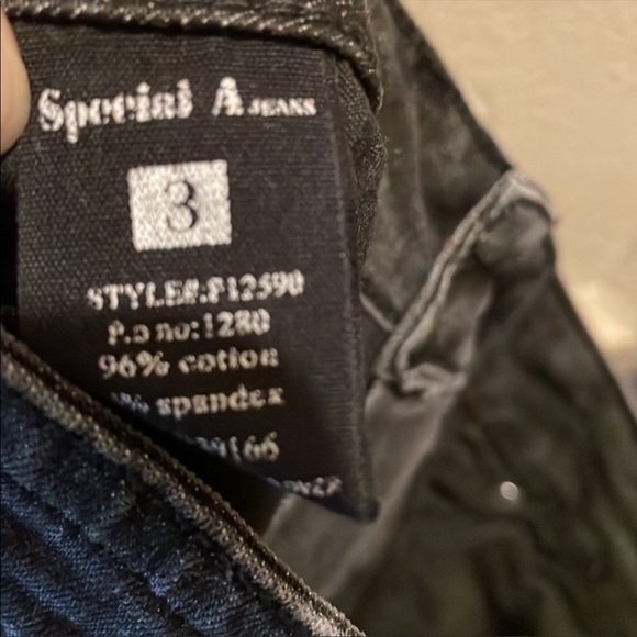 Special A Jeans Denim Black Stretch Skinny Size 3 - Picture 7 of 11
